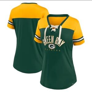 Women’s Green Bay Packers lace up shirt